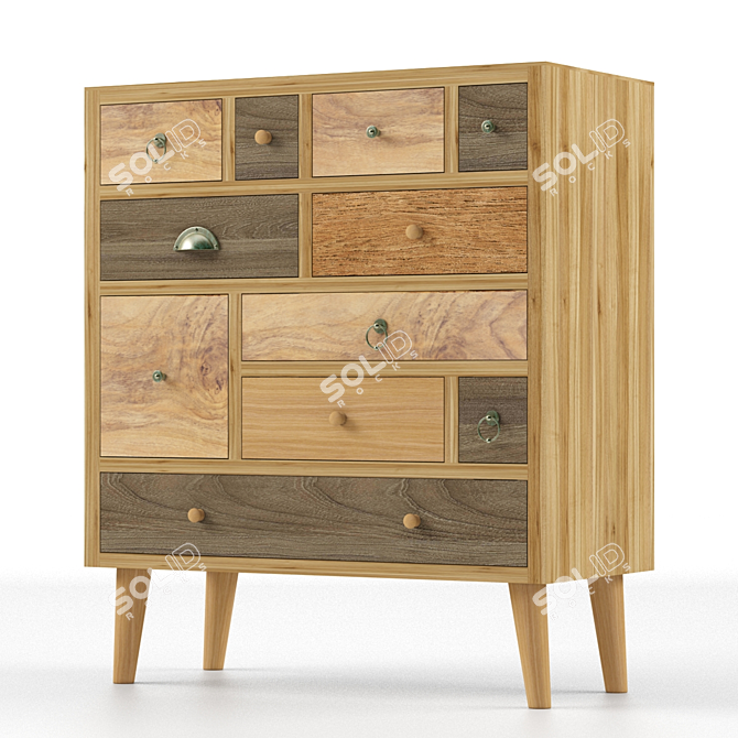 Minimalist Actona Thairs 11 Chest 3D model image 4