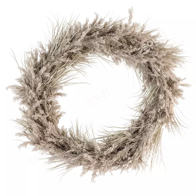 Pampas Wreath Set - 06 3D model image 1