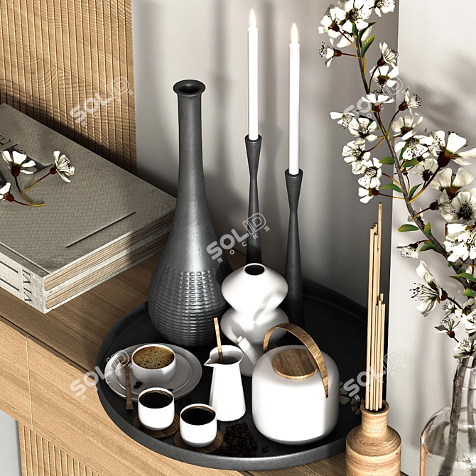 Elegant Hallway Decor with Decori 3D model image 5