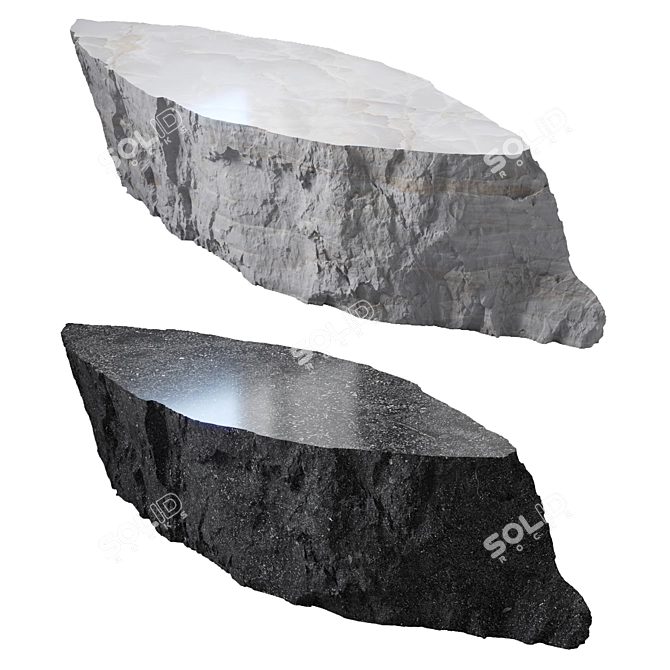 Stone Table №4: Elegant and Functional 3D model image 1