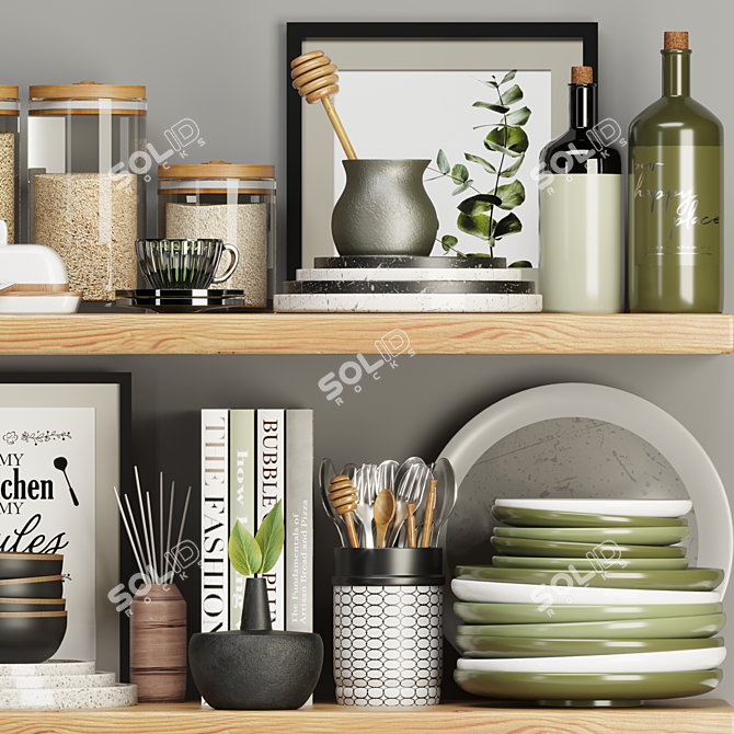 Versatile Kitchen Essentials 3D model image 2