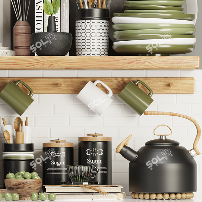 Versatile Kitchen Essentials 3D model image 4