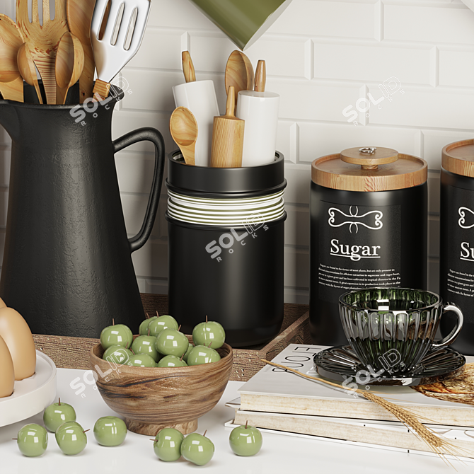 Versatile Kitchen Essentials 3D model image 5