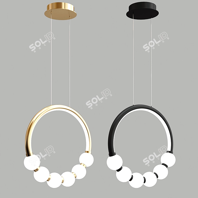 Sphere Glow Pendant Lamp 3D model image 1