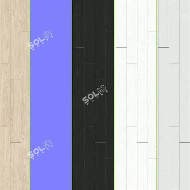 Versatile Parquet Collection: Standard & Herringbone Patterns 3D model image 2