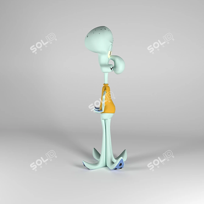 Squidward 3D Model: Corona Render 3D model image 2