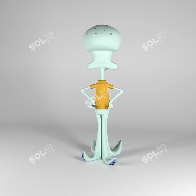 Squidward 3D Model: Corona Render 3D model image 3