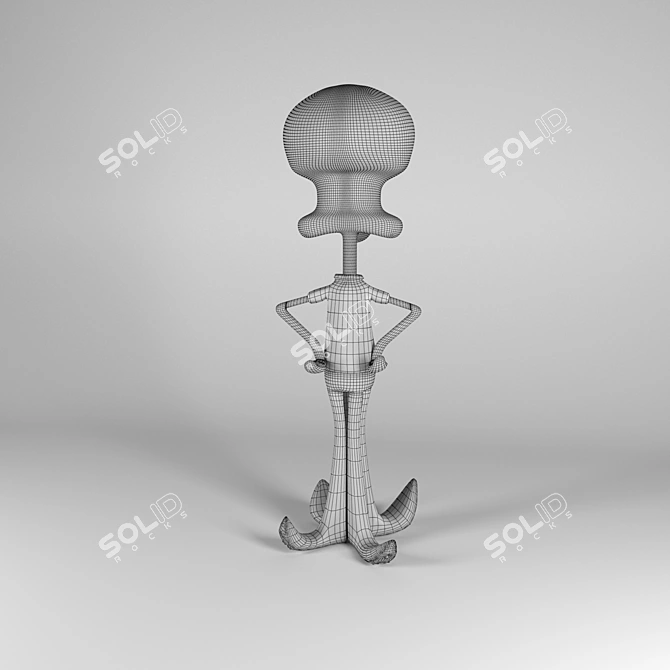 Squidward 3D Model: Corona Render 3D model image 5