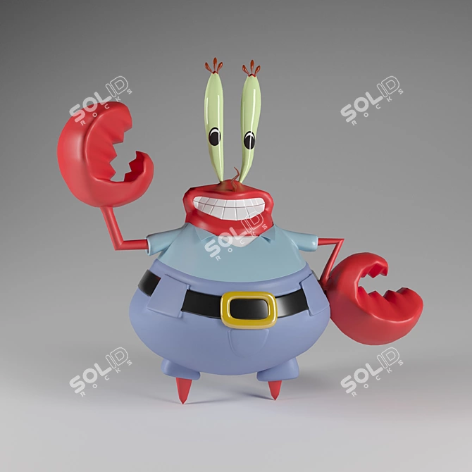 Eugene Krabs 3D Model 3D model image 2