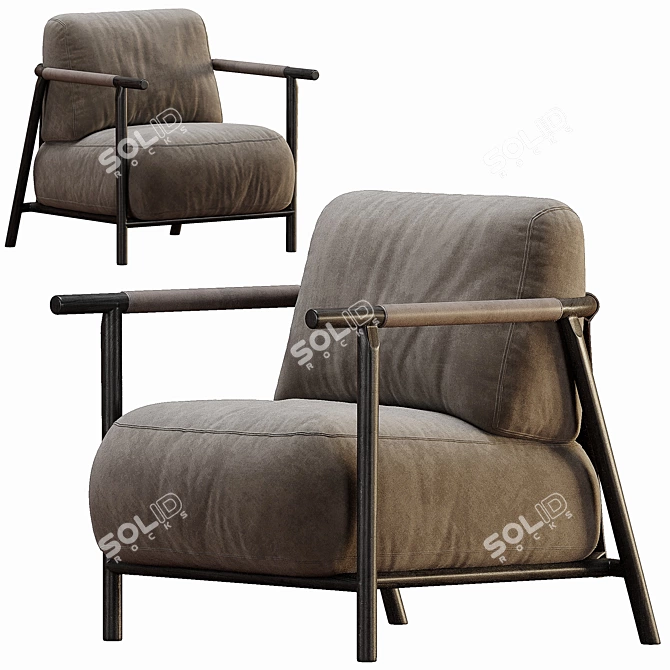 Contemporary Italian Ditre Nathy Sofa 3D model image 6