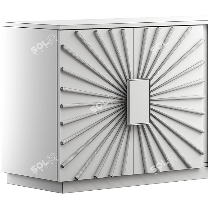 Elegant Tara Hooker Console 3D model image 3