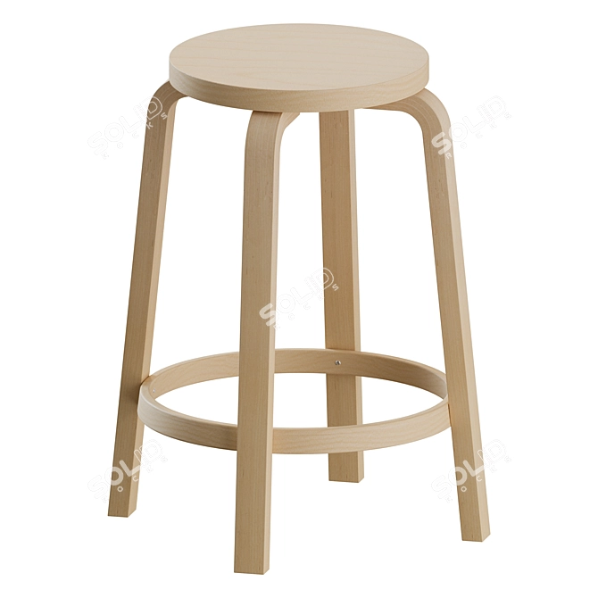 Elevate with Stool 64 by Artek 3D model image 1