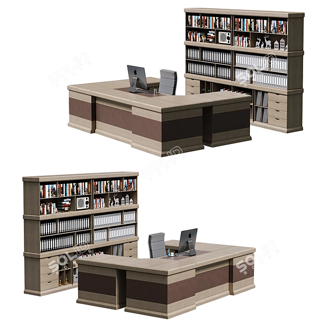 ErgoMax Office Furniture 3D model image 3