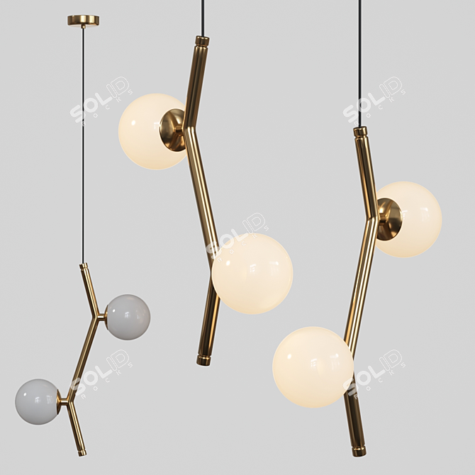Sleek Design Lamps - MATHIA 3D model image 1
