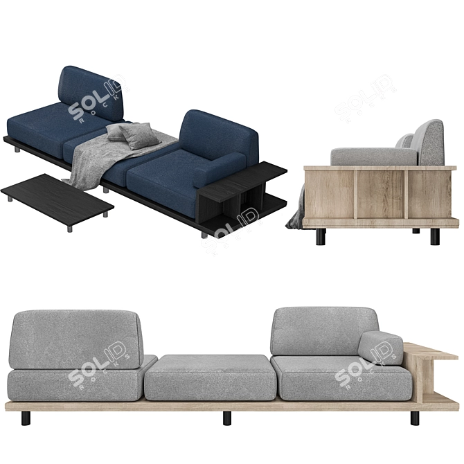 Modern Sofa: Sleek Design for Contemporary Living 3D model image 11