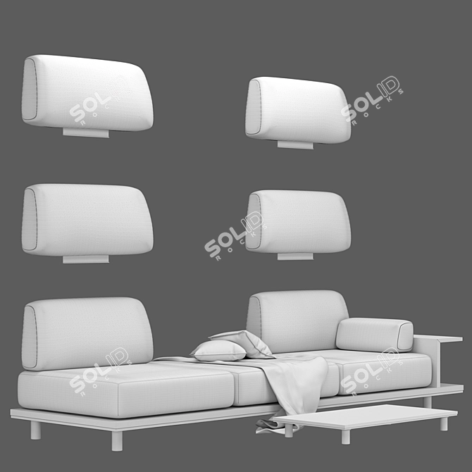 Modern Sofa: Sleek Design for Contemporary Living 3D model image 2