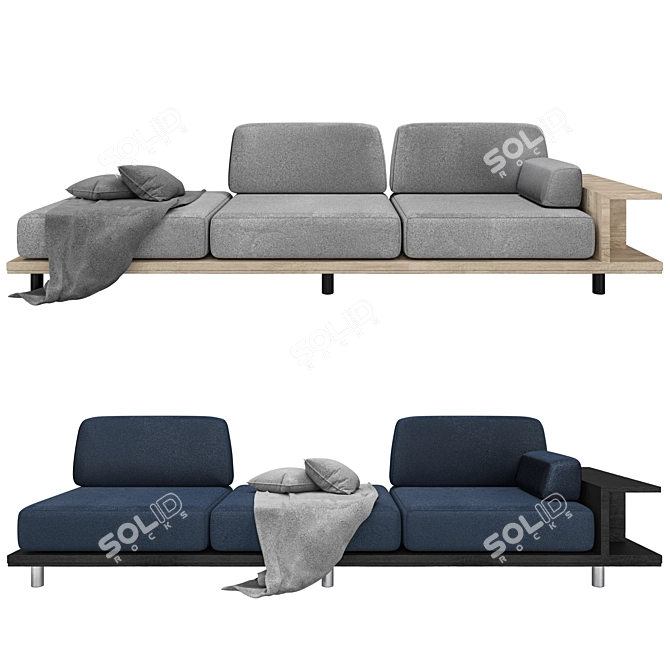 Modern Sofa: Sleek Design for Contemporary Living 3D model image 4