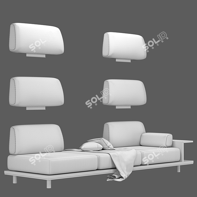 Modern Sofa: Sleek Design for Contemporary Living 3D model image 7