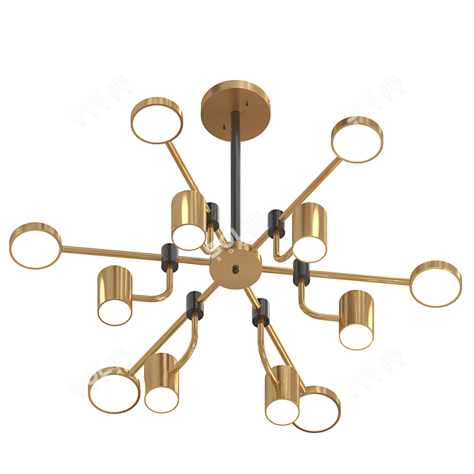 Elegance Ceiling Chandelier 3D model image 2