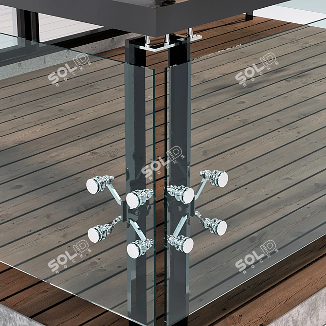 Versatile Balcony and Balustrade: Perfect for Balconies and Terraces 3D model image 3