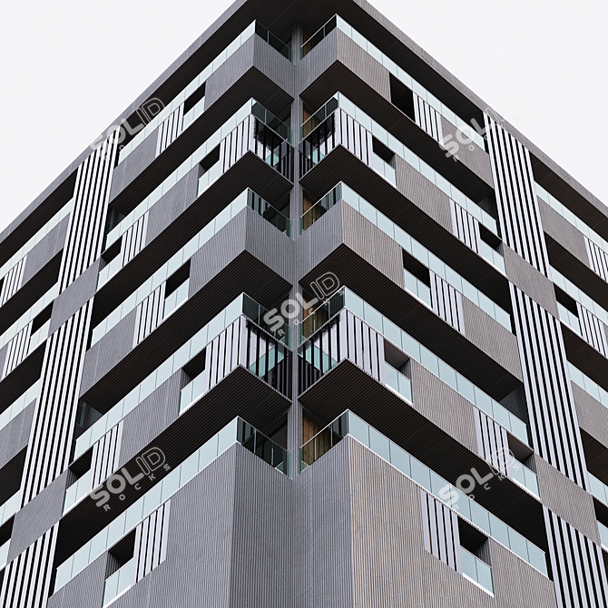 Parametric Design Residential Building 3D model image 3