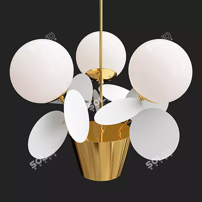 Elegant MATISSE CH Chandelier 3D model image 1