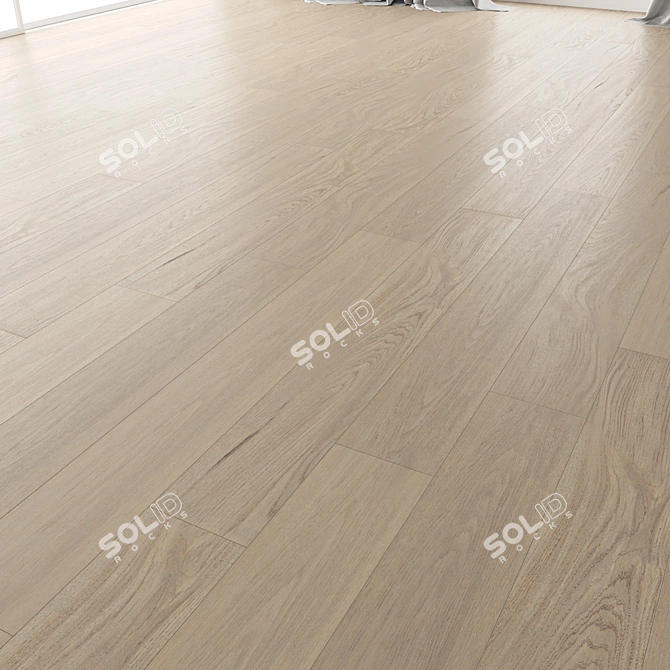 Title: Premium Wood Flooring Set 3D model image 2