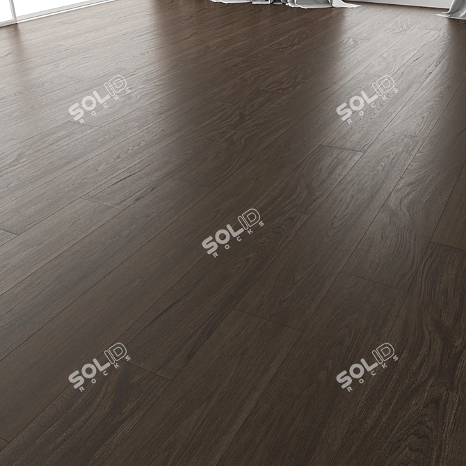 Title: Premium Wood Flooring Set 3D model image 5