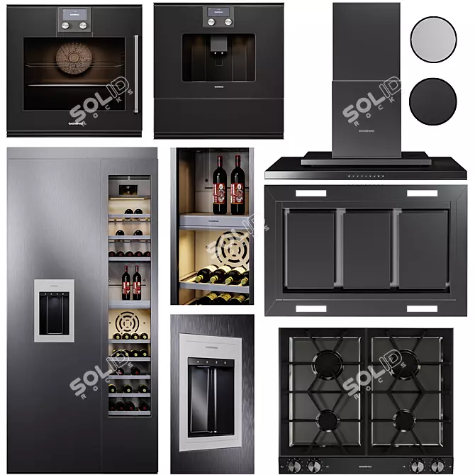 Gaggenau 400-Series Appliances Set 3D model image 1