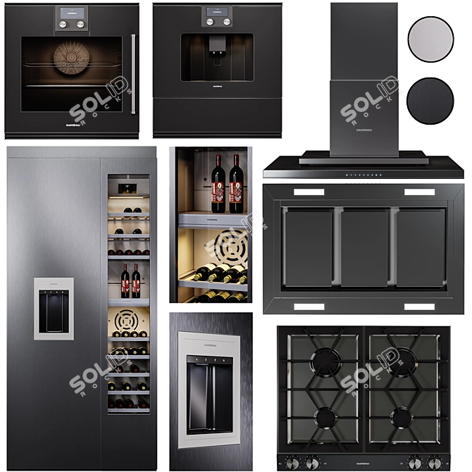 Gaggenau 400-Series Appliances Set 3D model image 6