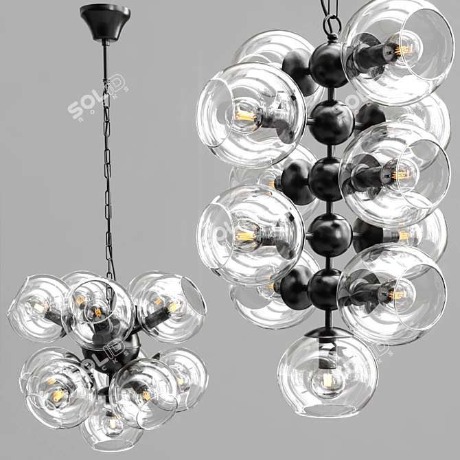 Elegant IKRA Pendant Lamp 3D model image 2