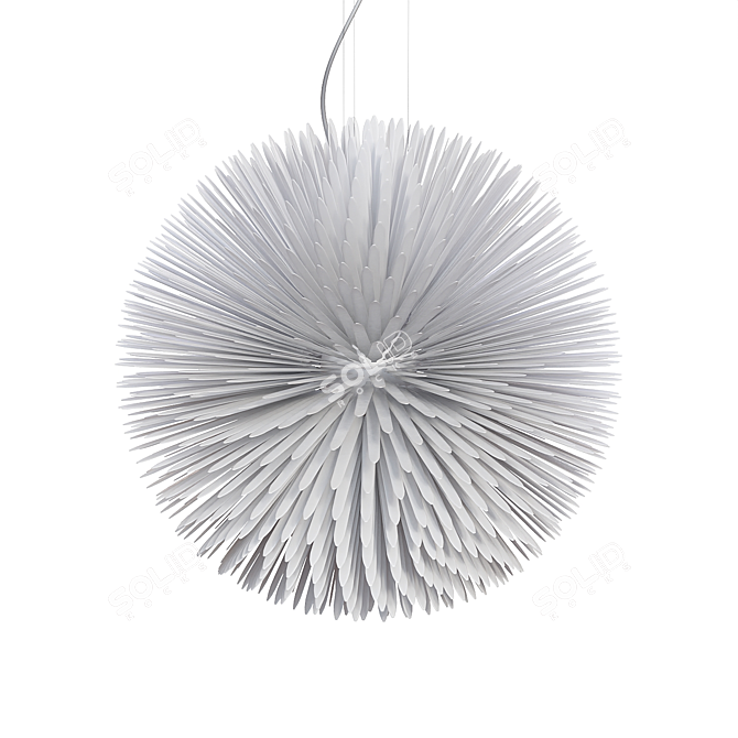 Sun Love Pendant: Radiant Sphere Light 3D model image 1