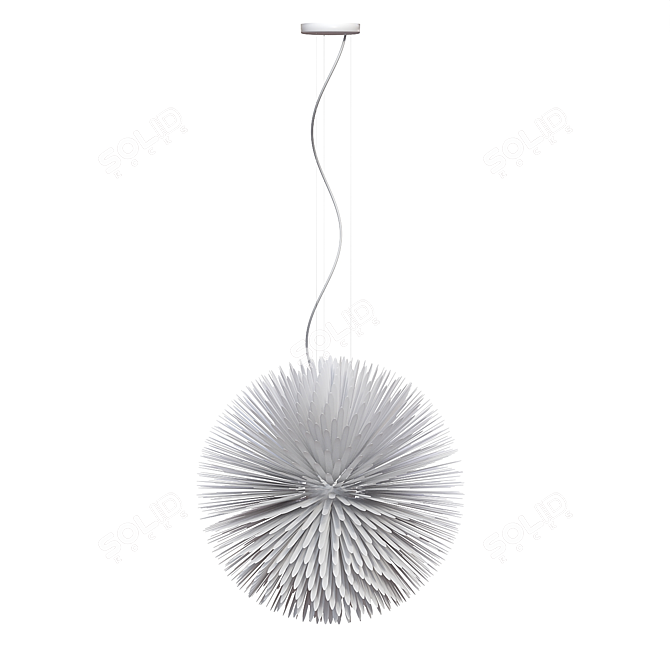 Sun Love Pendant: Radiant Sphere Light 3D model image 2