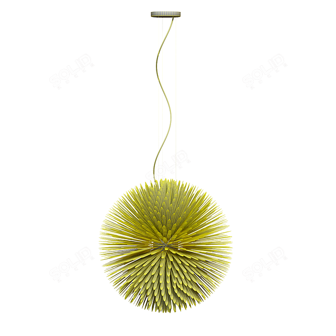 Sun Love Pendant: Radiant Sphere Light 3D model image 4