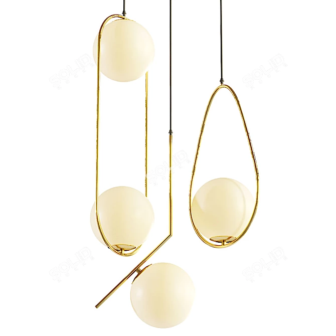 Aliexpress Pendant Lamp Set 3D model image 3