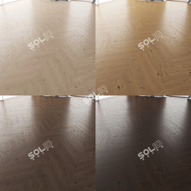 Title: Wood Floor Set: 16 Designs 3D model image 6