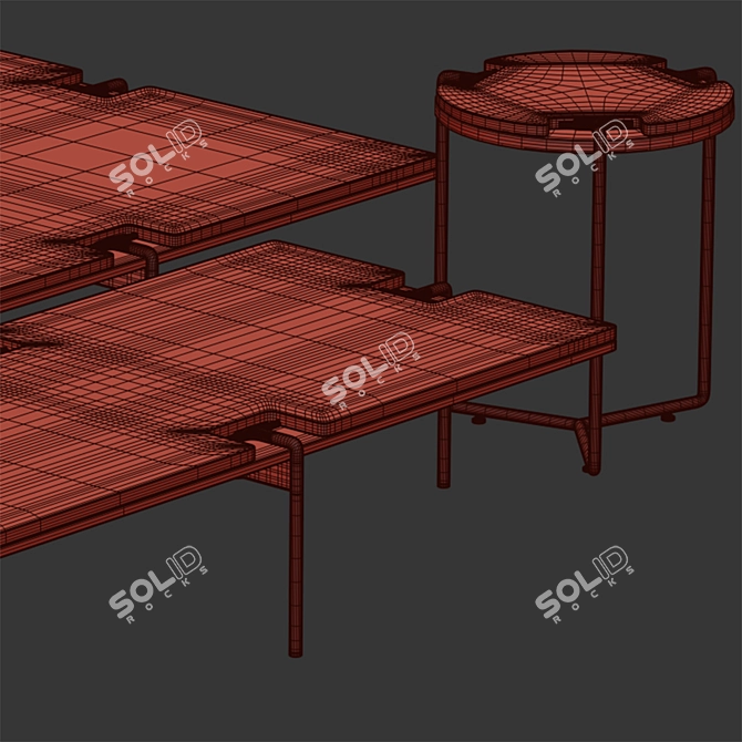 Elegant Turri Blues Coffee Table 3D model image 4