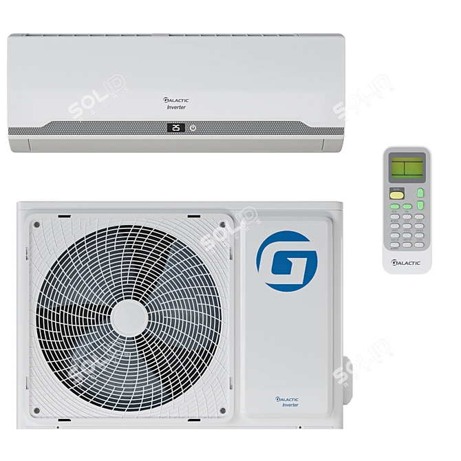 Galactic GKZ 09HM-S/GCZ 09HM-S: Maximized Cool Comfort 3D model image 1