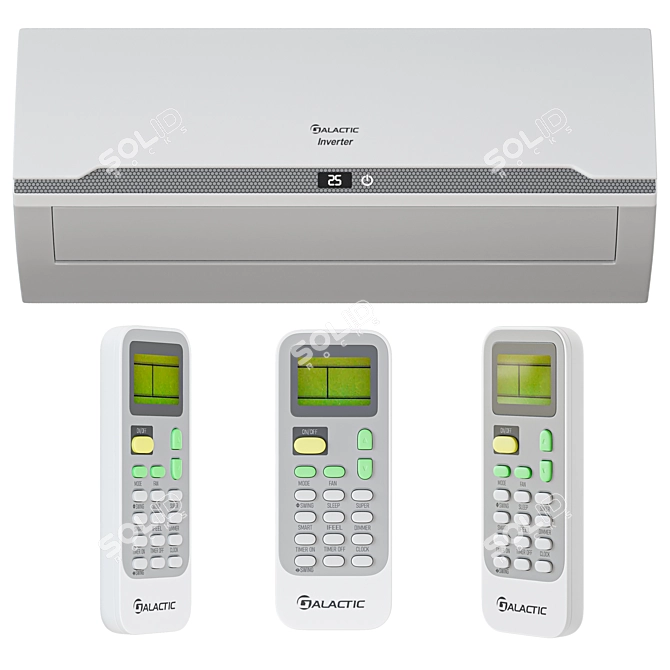 Galactic GKZ 09HM-S/GCZ 09HM-S: Maximized Cool Comfort 3D model image 3