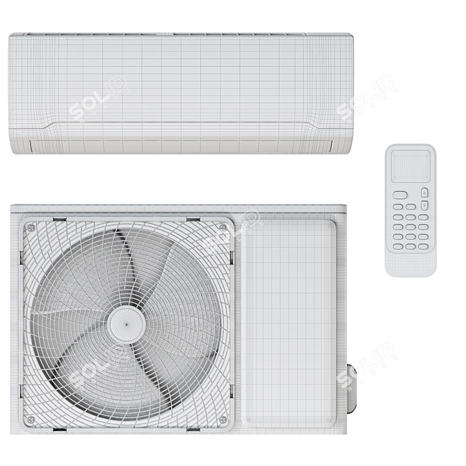 Galactic GKZ 09HM-S/GCZ 09HM-S: Maximized Cool Comfort 3D model image 6