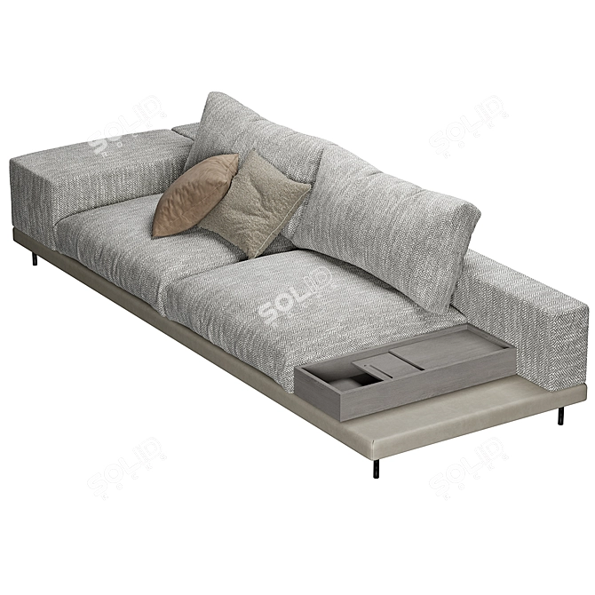 Space-Saver Sofa in Custom Colors 3D model image 4