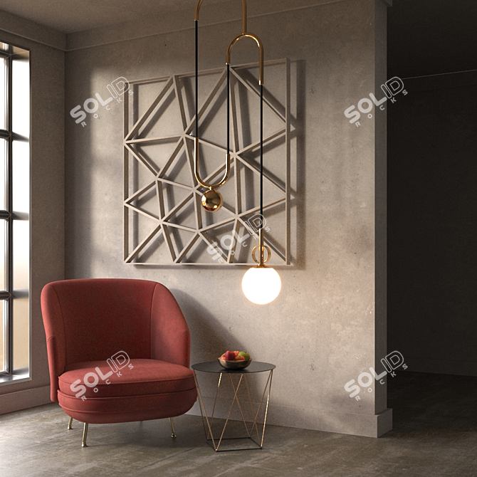  Modern Design Lighting Trio: Newton, Ingny, Ner 3D model image 3