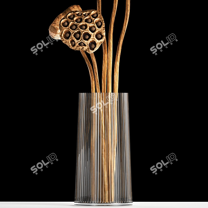 Lotus Bouquet: Natural Decor for Interiors 3D model image 4