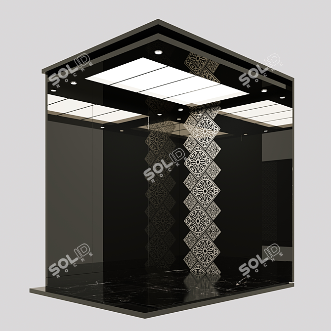 Versatile Elevator Cabinets: 6 Compact Options 3D model image 1