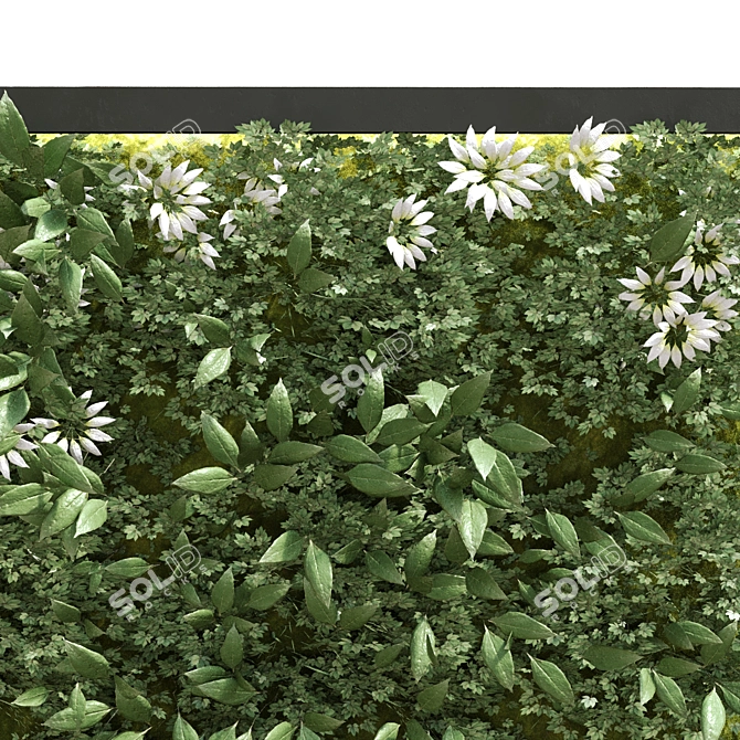 Vertical Greenery Set: Versatile Plant Decor 3D model image 4
