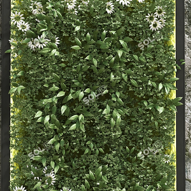 Vertical Greenery Set: Versatile Plant Decor 3D model image 5