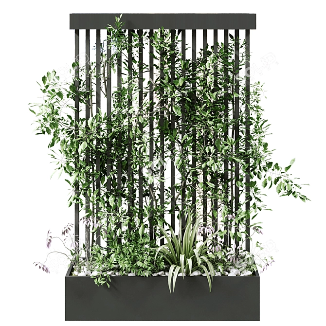 Vertical Greenery Box Set 124 3D model image 3