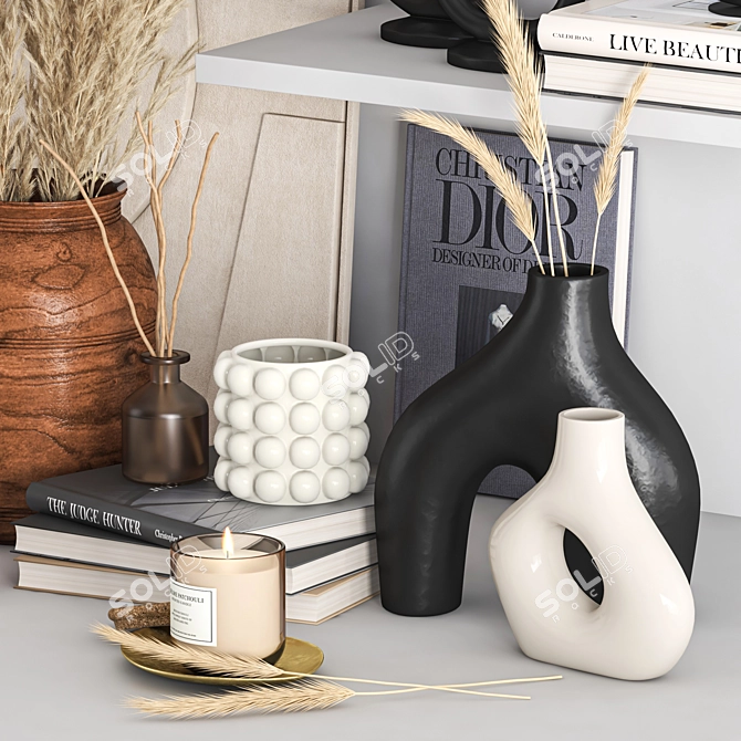 H&M Decorative Set-06: Stylish and Versatile Décor 3D model image 4