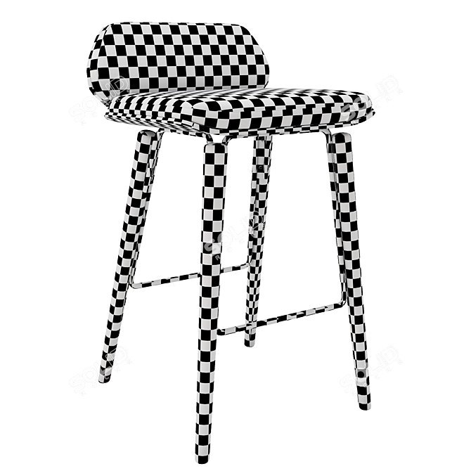 Elegant Praddy Broadway Bar Stool 3D model image 11