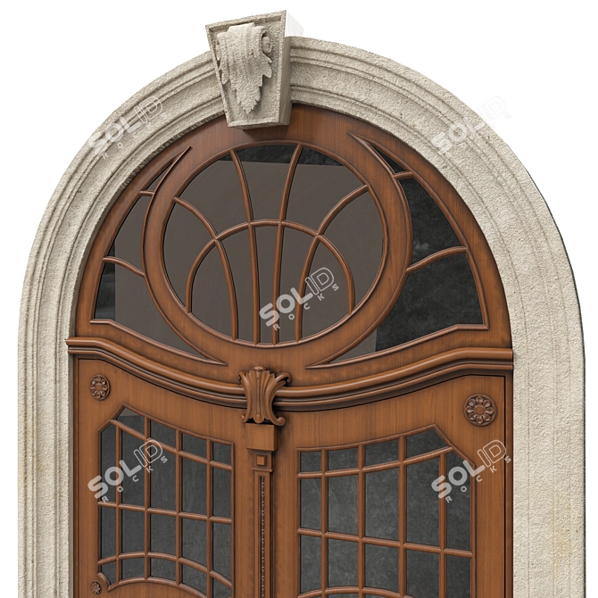 Classic Max 3D Door: 2500mm H-4800mm 3D model image 4